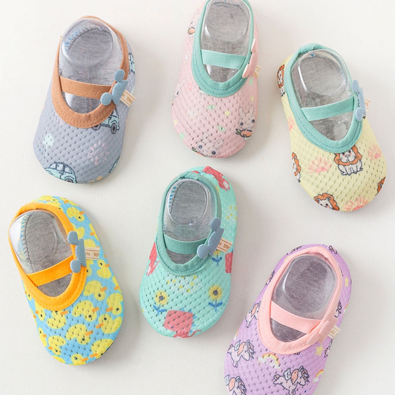 Vớ Cotton Co Giãn Chống Trượt In Họa Tiết Hoạt Hình Dễ Thương Thời Trang Mùa Hè Cho Bé Sơ Sinh