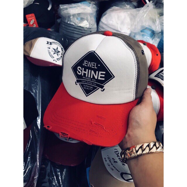 Mũ Nón Lưỡi Trai Thời Trang Nam Nữ Dòng Kaki Rách Hàn Quốc ❤️ Freeship❤️ Vải Dày, Quai Kim Loại Độ Bền Cao