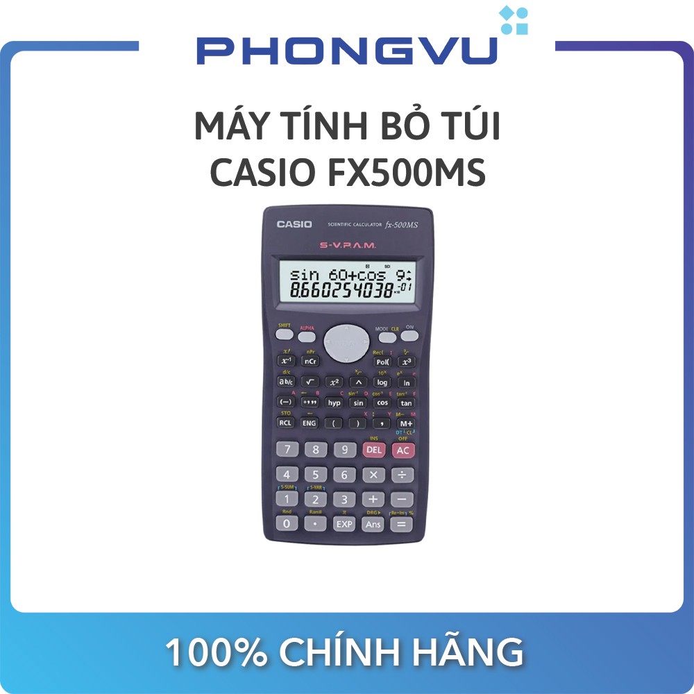 Máy tính bỏ túi Casio FX500MS - Bảo hành 12 tháng