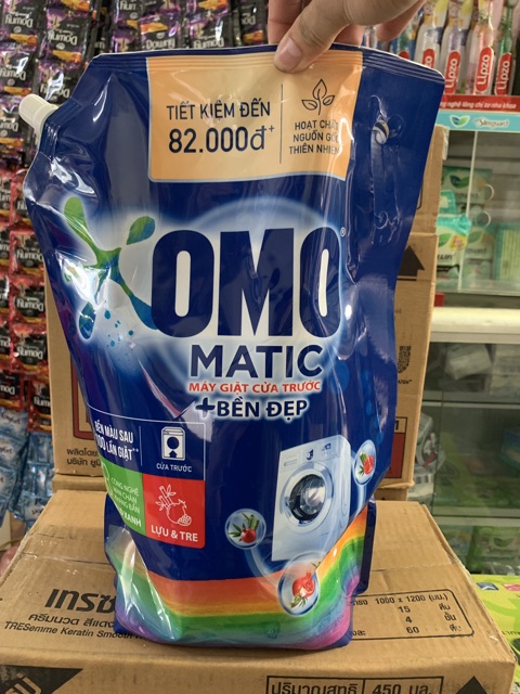 Nước giặt OMO Matic Bền Đẹp cửa trước 3,7kg