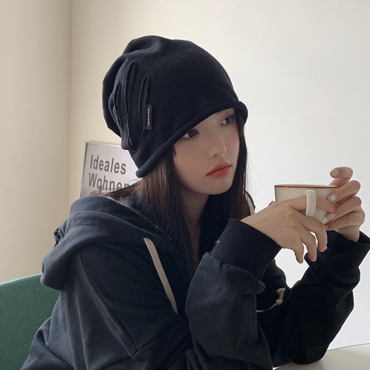 Mũ len MG STUDIO bằng cotton 3 màu