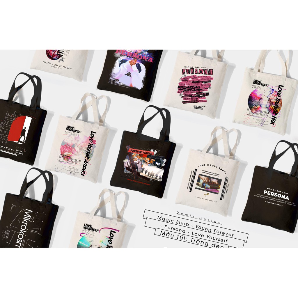 TÚI TOTE BTS - MAGIC SHOP - DEMIS DESIGN