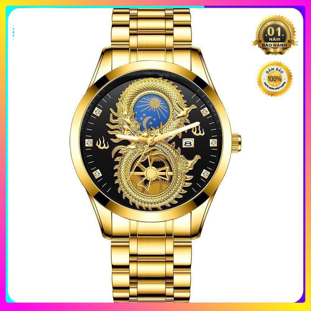 Đồng hồ nam fngeen chính hãng dây thép cao cấp mặt rồng đẹp (tặng kèm hộp và pin dự phòng) | BigBuy360 - bigbuy360.vn