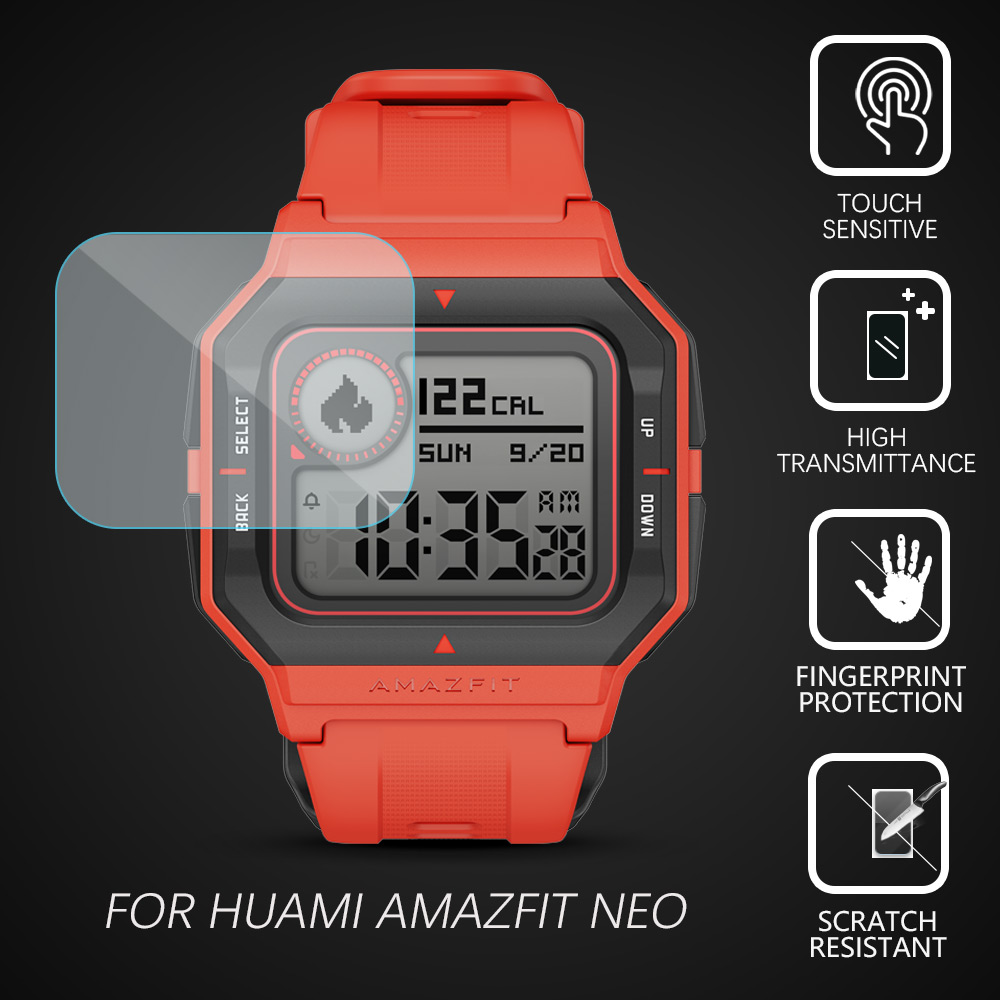 Kính Cường Lực 9h Bảo Vệ Màn Hình Chống Bám Vân Tay Tiện Dụng For Huami Amazfit Neo