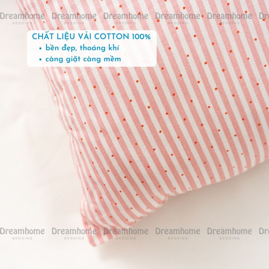 Gối cho bé đi học mẫu giáo 25x45cm DREAMHOME, gối trẻ em ruột chống xẹp thích hợp mang đi học mầm non, tiểu học