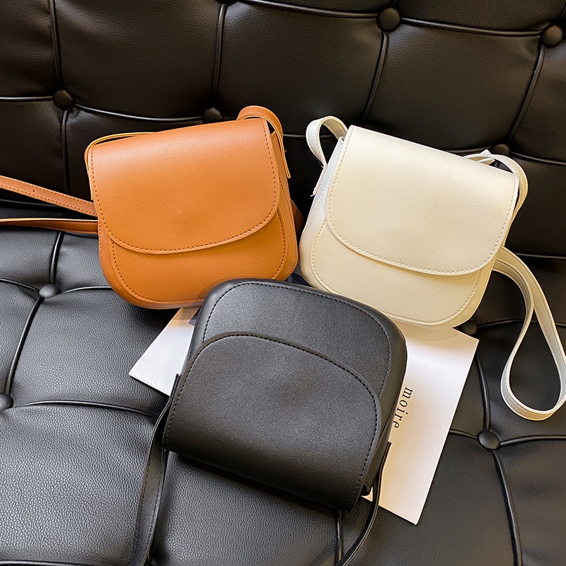 Túi đeo vai IELGY màu trơn phong cách phương Tây cổ điển cá tính cho nữ