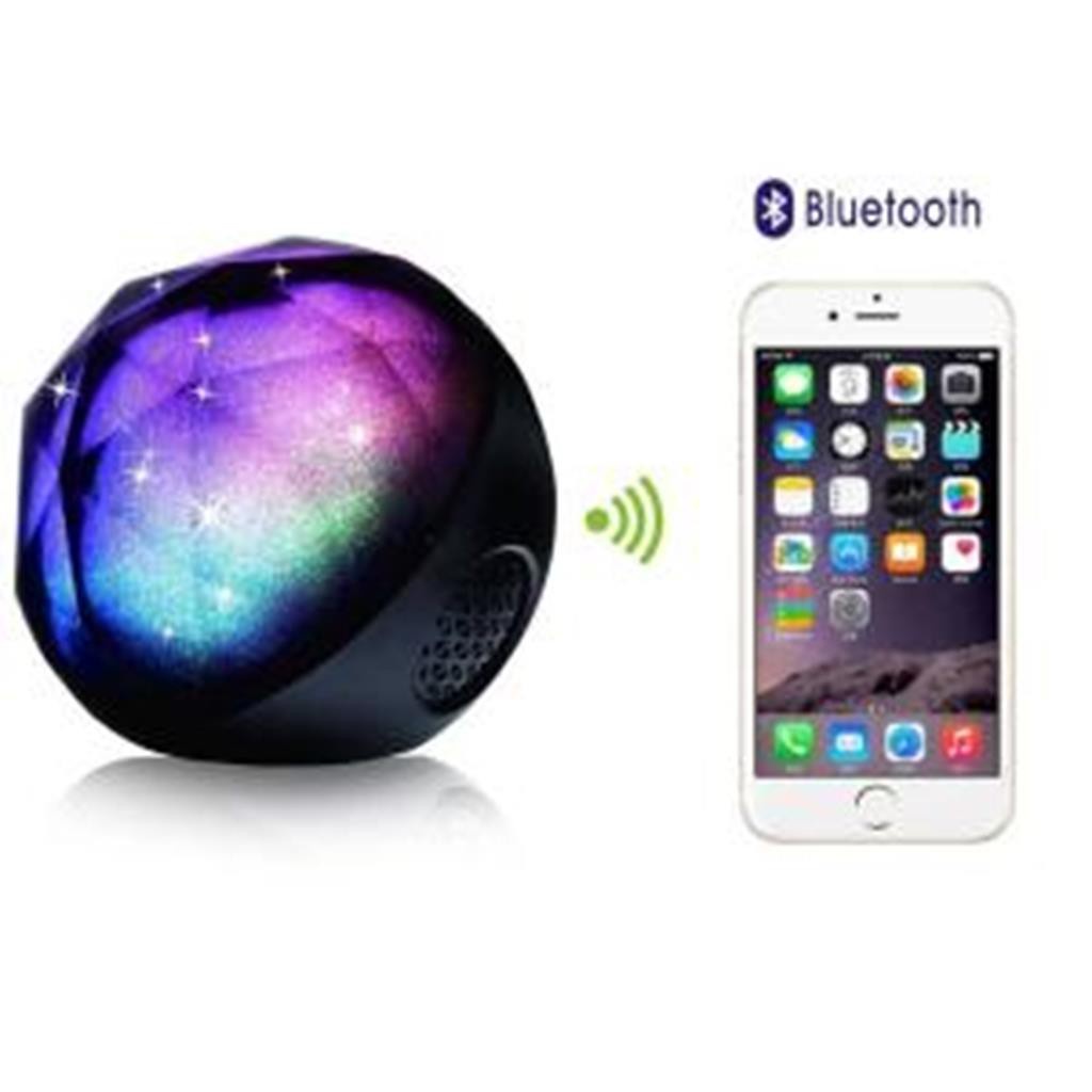 Loa bluetooth di động V5 hình cầu pha lê led đổi màu cực đẹp hỗ trợ thẻ nhớ,âm thanh nổi 3d siêu trầm hot 2019 -DC3845