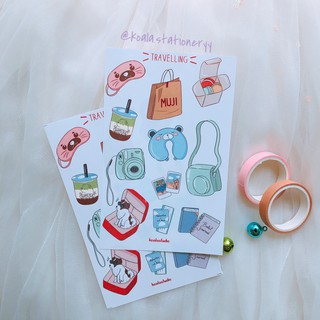 Bullet journal sticker - set sticker "Du lịch 1"