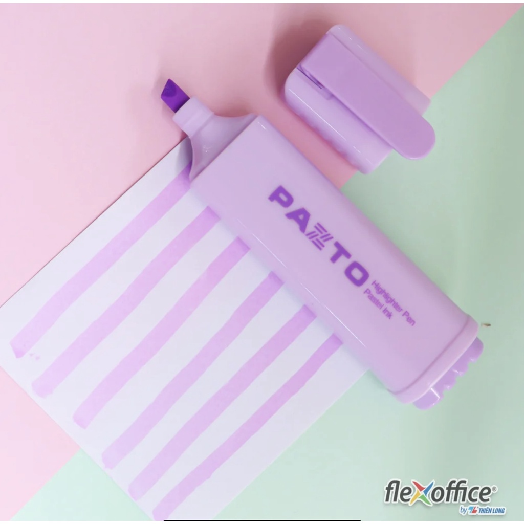 Bút Dạ Quang PAZTO Pastel FlexOffice FO-HL009