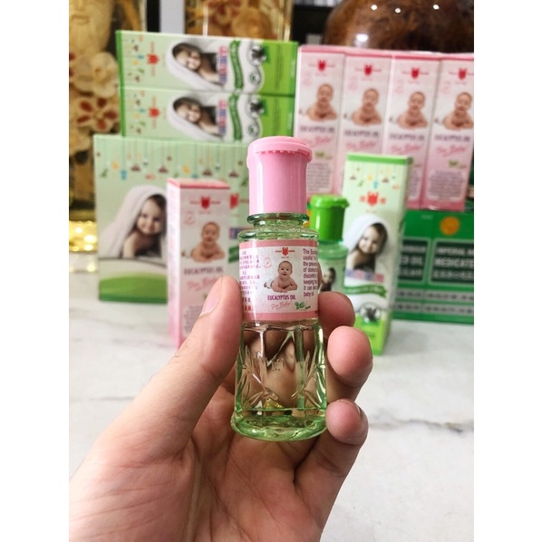 DẦU GIÓ KHUYNH DIỆP CHO BÉ EUCALYPTUS OIL PLUS  HÃNG EAGLE BRAND SINGAPORE
