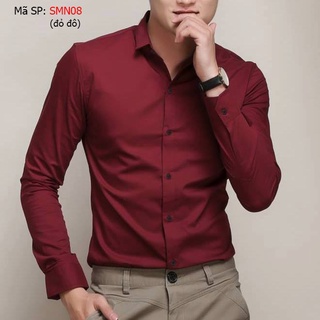 Áo Sơ Mi Nam Vải Lụa Cao Cấp Chống Nhăn