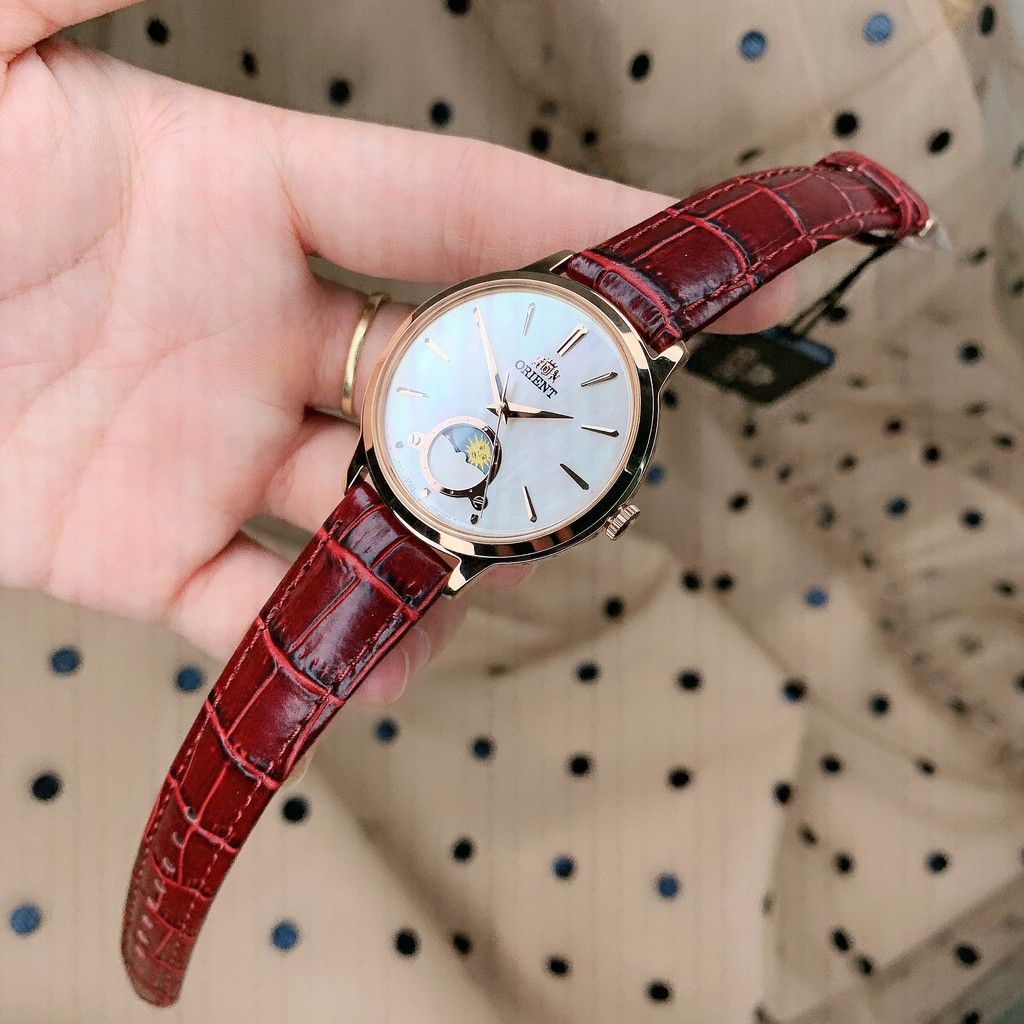 Đồng Hồ Nữ ORIENT Sun and Moon Classic RA-KB0002A10B Chính Hãng Tặng Dây Da Cao Cấp