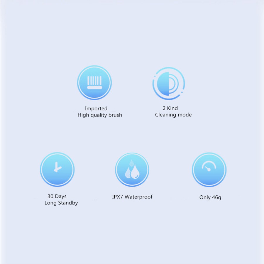 Bàn chải đánh răng điện Xiaomi Mijia T100 siêu âm chống nước sạc USB dành cho người lớn