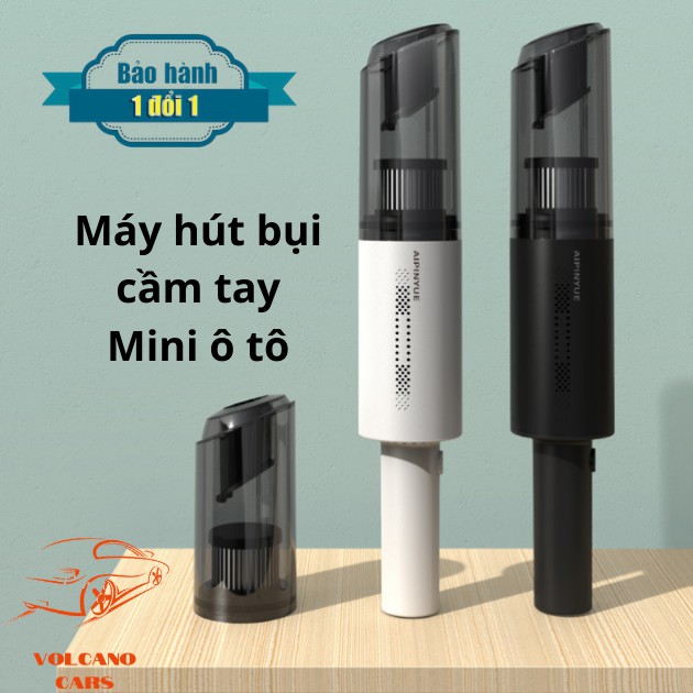 Máy hút bụi ô tô cầm tay mini không dây công suất 120W công nghệ lốc xoáy, đa năng, nhỏ gọn tiện dụng trên xe hơi