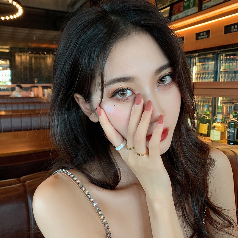 Set 3 Nhẫn Đeo Ngón Tay Phong Cách Hàn Quốc Cá Tính DC54