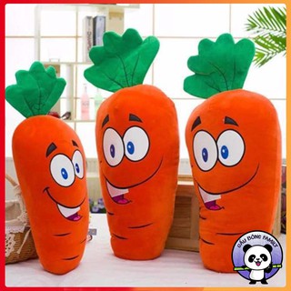 Gấu Bông Gối Ôm củ carot ngộ nghĩnh đáng yêu 20-25-60cm