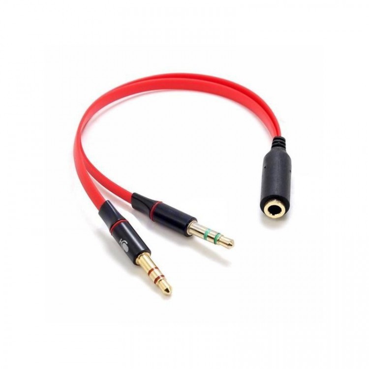 [Mã ELHACE giảm 4% đơn 300K] Cáp gộp audio và mic 2 vào 1 ra 3.5mm âm (cáp chuyển tai nghe điện thoại cho máy tính PC)