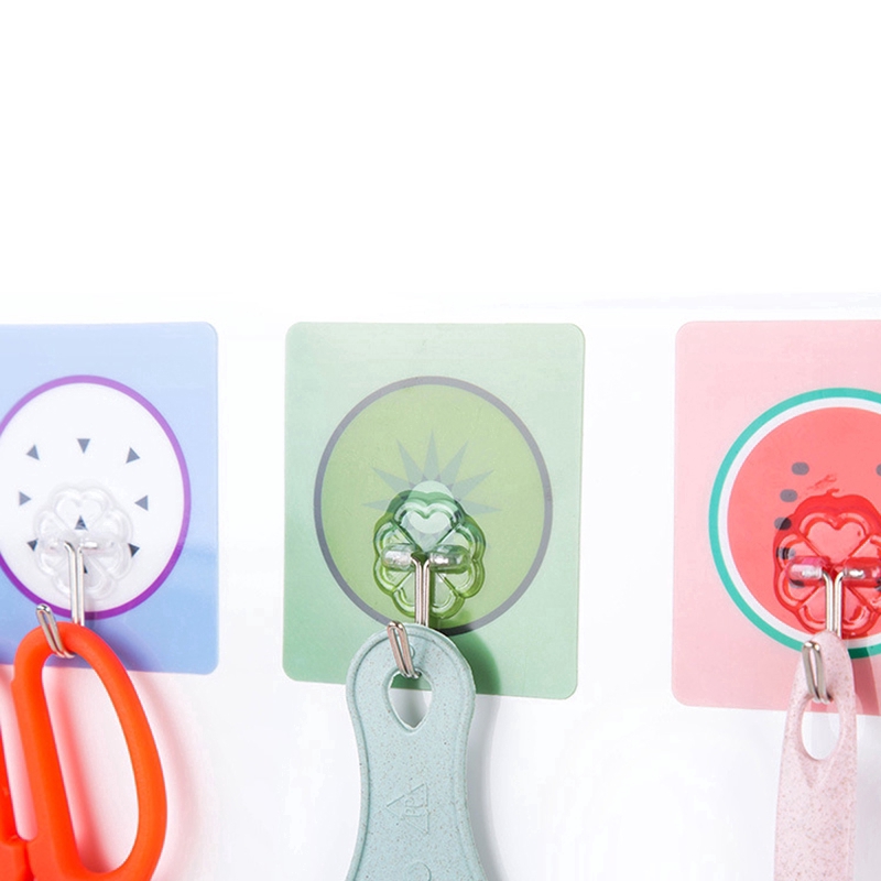 Móc dán tường tự dính họa tiết trái cây đa năng tiện dụng