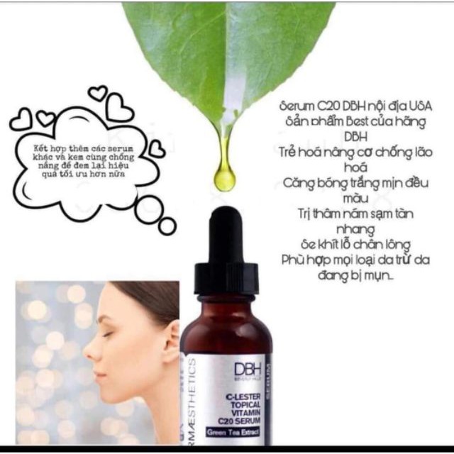 Serum C20 DBH C-Lester Topical Vitamin, 30 ml