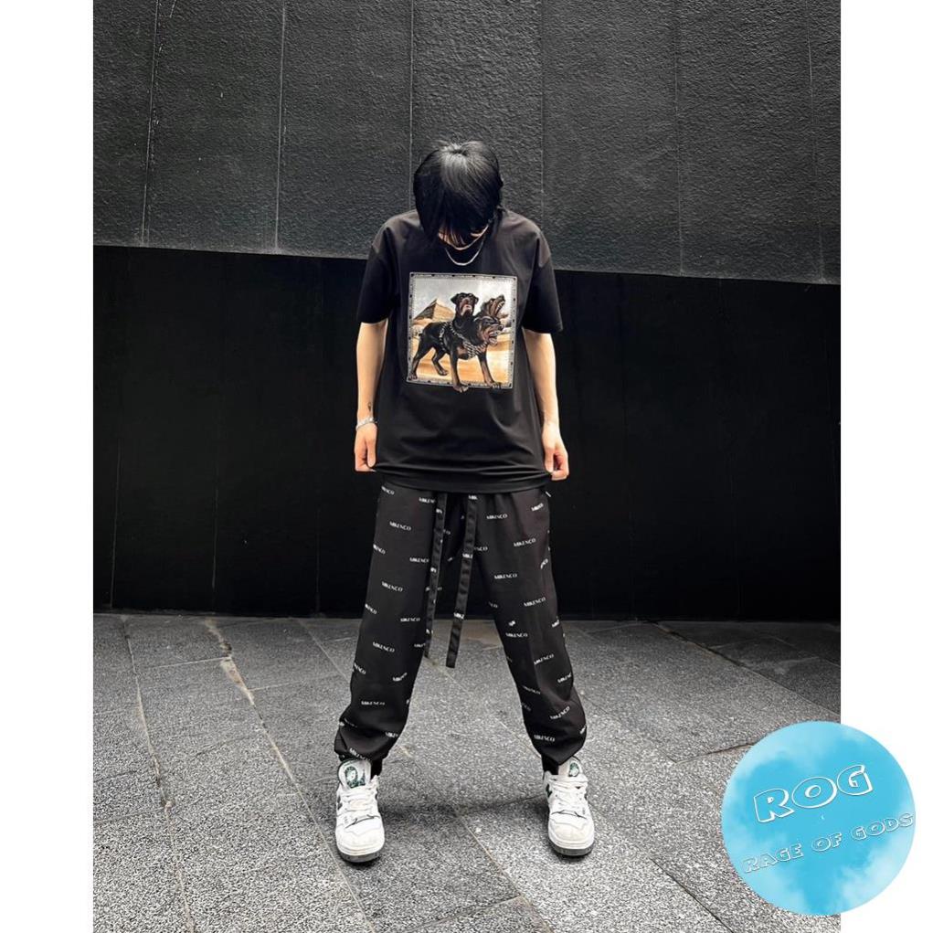 [Premium] Áo thun form ộng MIKENCO Dog 3 Đầu chất liệu cotton - Streetwears SG
