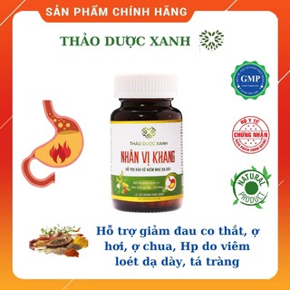 DẠ DÀY NHÂN VỊ KHANG Hỗ trợ điều trị viêm loét dạ dày, Hp,ợ hơi, đau tức - THẢO DƯỢC XANH