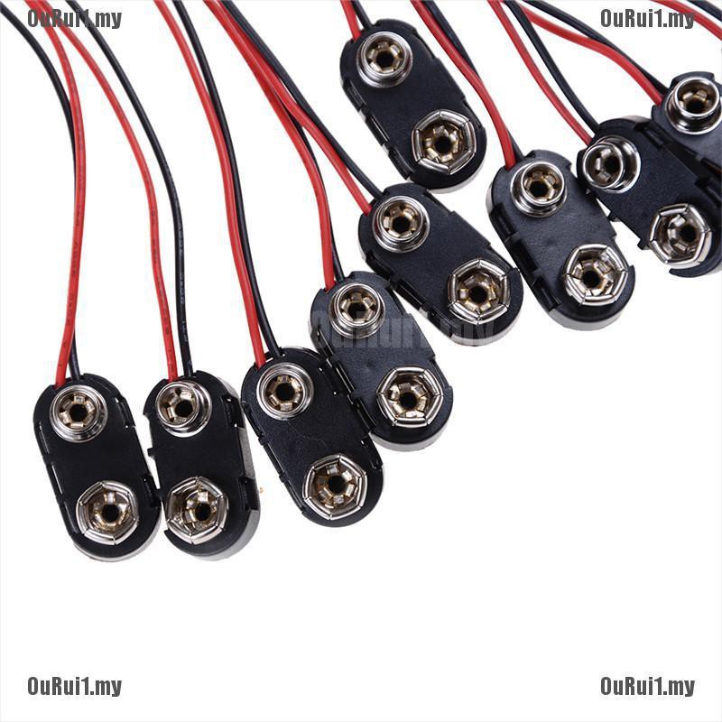 Set 10 Dây Nối Pin 9v 150mm Hs