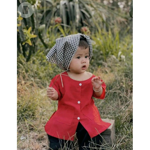Bộ Bà ba nông dân dễ thương bé trai bé gái / Bà ba cho bé