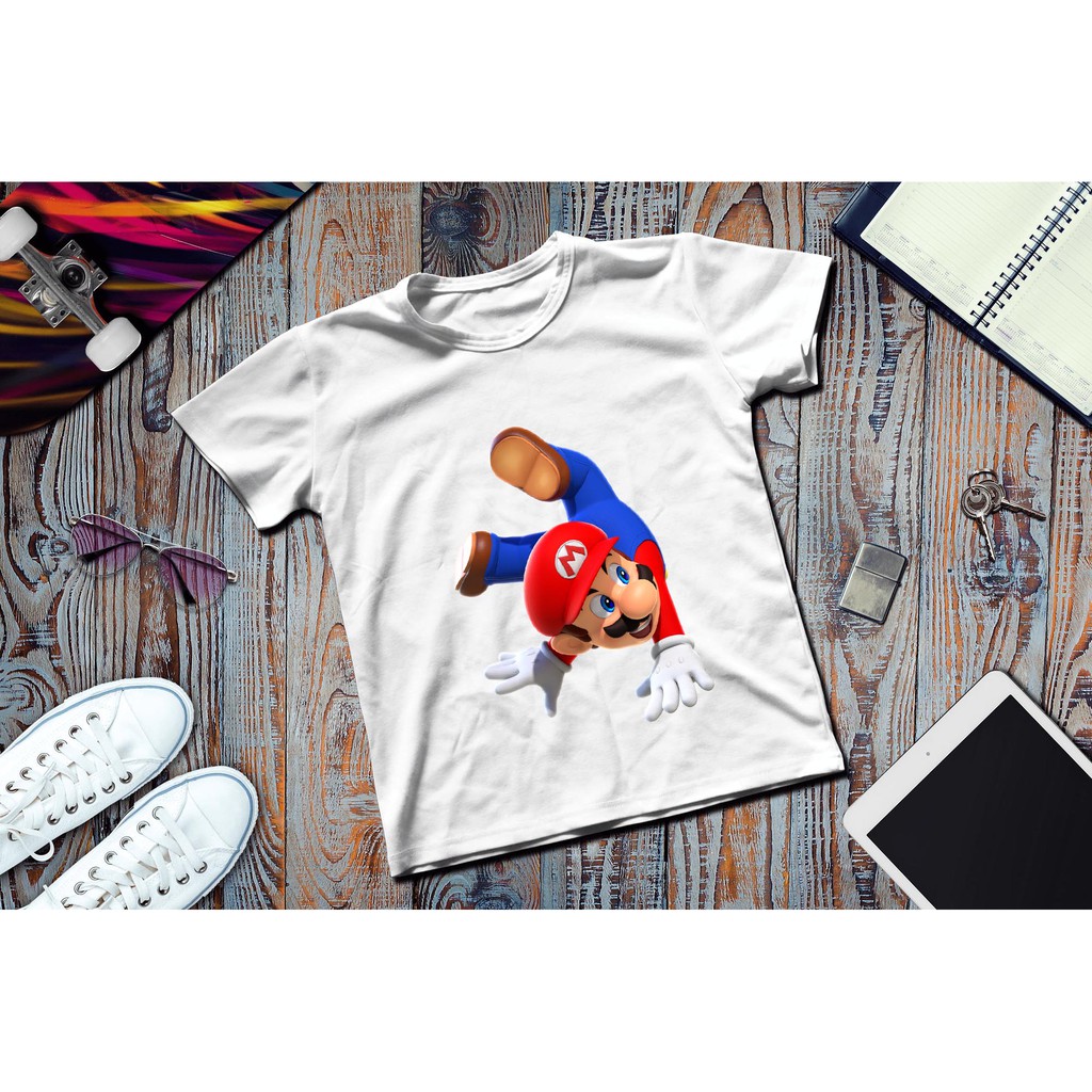 Áo thun in hình Super Mario hiphop