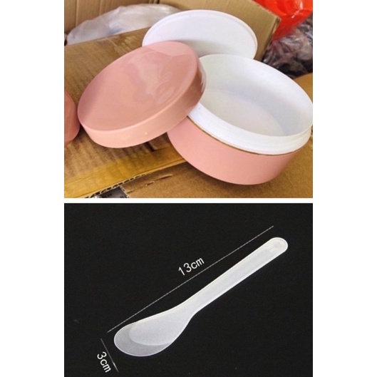 Hủ đựng kem body 250gr -tặng muỗng múc kem