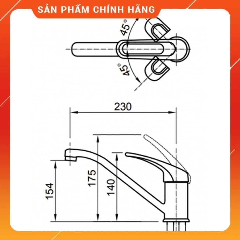 Vòi Nước Rửa Chén Nóng Lạnh Inax SFV-112S, bảo hành chính hàng 02 năm