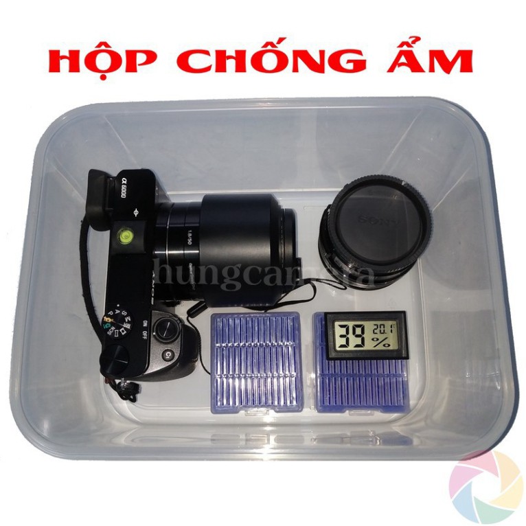 HDGD Combo Hộp Chống Ẩm kèm ẩm kế và hạt hút ẩm chuyên dụng cho máy ảnh 25 I846