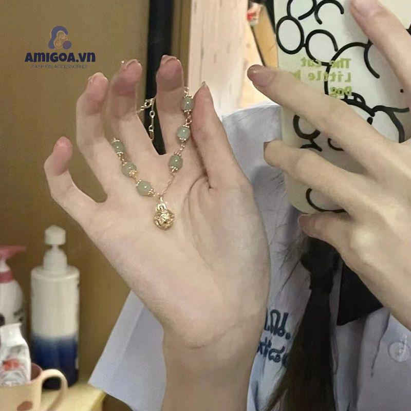 ✨✨Vòng tay nữ ngọc trai nhân tạo may mắn cổ điễn lắc tay