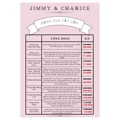 Gọng kính cận nữ Jimmy & Charice mắt tròn gọng kim loại cao cấp mặt kính chống xước chống tia UV tốt có cắt cận,loạn | BigBuy360 - bigbuy360.vn