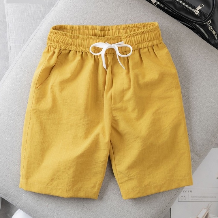 Quần đùi nam,quần short nam đũi thời trang nam Menswear mềm mát thể thao form cạp chun dây rút.