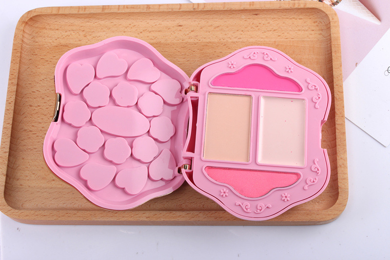 Rachel Hộp Trang Điểm Cho Người Mới Bắt Đầu Hộp Trang Điểm Phấn Mắt Vacosi Powder Blush Phù Hợp Với Hộp Đựng Mỹ Phẩm Trang Điểm