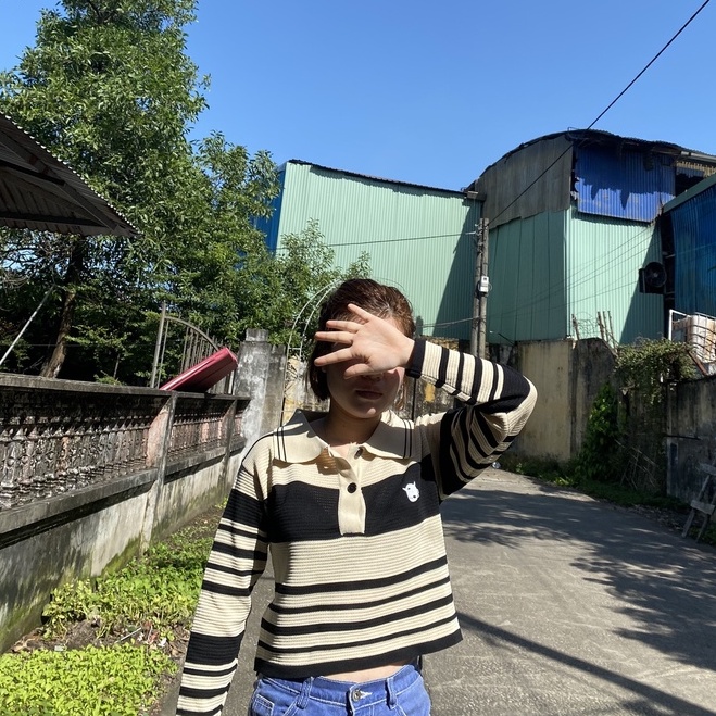 Áo dệt kim tay dài mùa thu đông phong cách hàn quốc cho nữ!