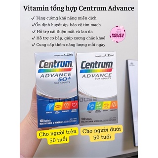 VITAMIN TỔNG HỢP CENTRUM ADVANCE 100 VIÊN