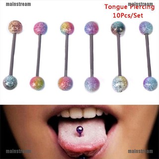 Bộ 10 Thanh Nâng Tạ Bằng Thép Nhiều Màu Sắc