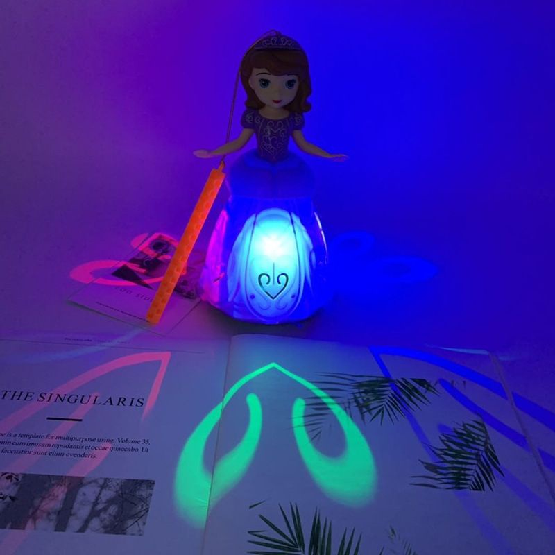 Lồng đèn sophia công chúa váy tím cho bé gái vui trung thu