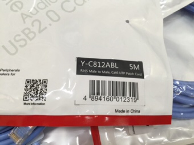 Cáp mạng đúc Unitek cat6 5m chính hãng