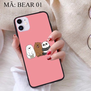Ốp lưng iPhone 11 viền dẻo TPU BST Gia Đình Nhà Gấu