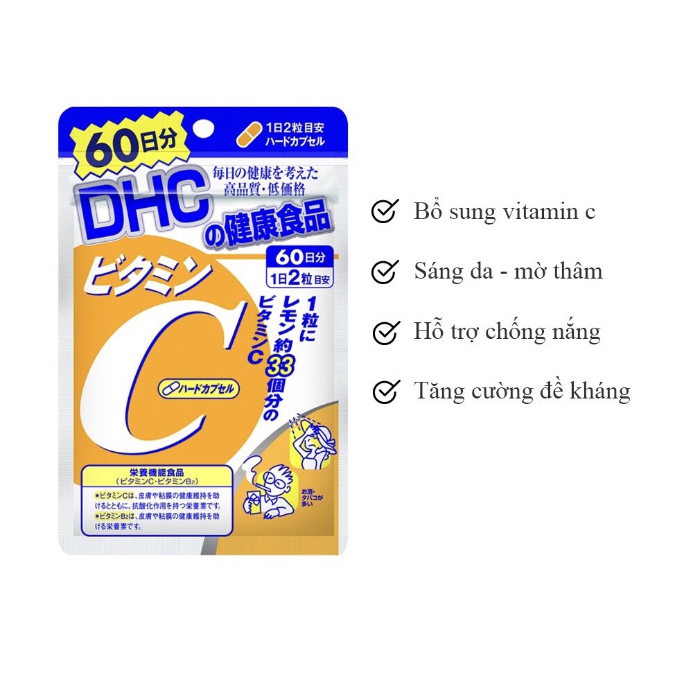 Viên uống DHC bổ sung vitamin C Nhật Bản