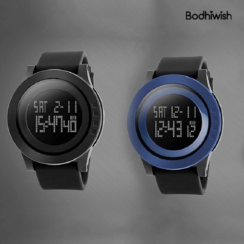 Đồng Hồ Đeo Tay Chống Nước Có Đèn Led Thời Trang Cho Nam