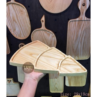 Khay - Thớt gỗ hình cây thông decor 29 (KT: 29x19cm)