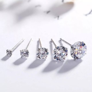 Bông tai nụ 4 chấu sáng loại hàng chất lượng cao cấp style hàn quốc phụ kiện trang sức hot trend
