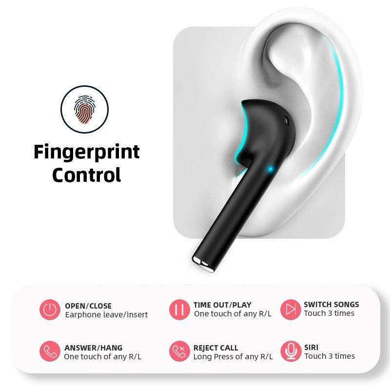 Tai Nghe Bluetooth Không Dây Inpods12 Tws I12 Hình Bánh Macaron Kèm Hộp Sạc