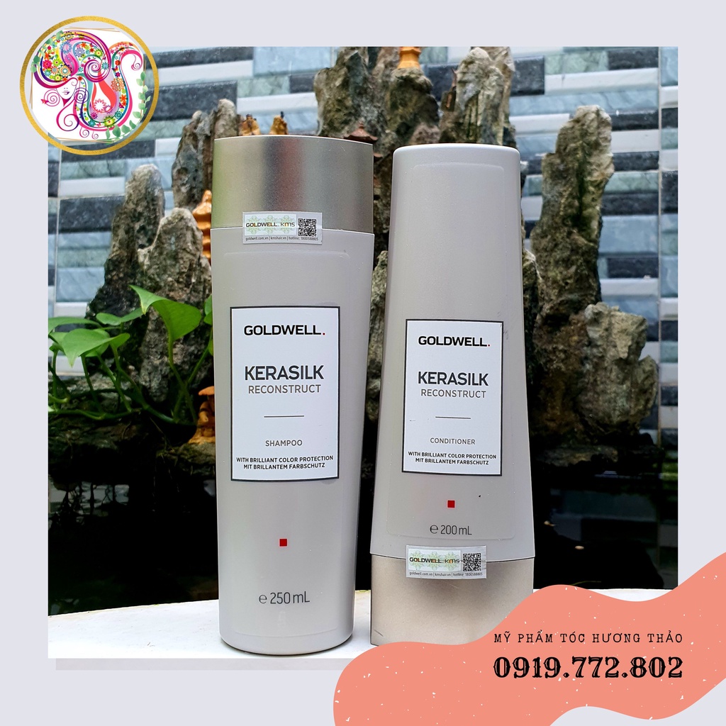 (Có bán lẻ) DẦU GỘI XẢ SIÊU PHỤC HỒI GOLDWELL KERASILK RECONSTRUCT 250ML