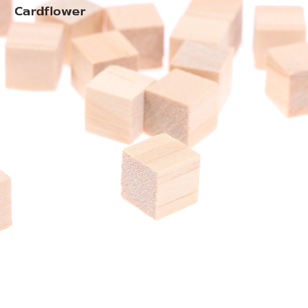 Bộ 100 Khối Gỗ Vuông mini Dùng Làm Mỹ Phẩm DIY