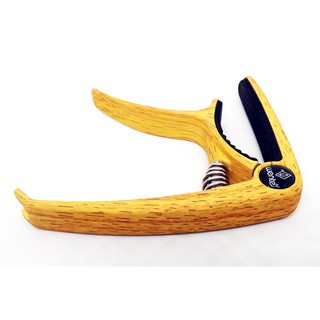Capo kẹp đàn vân gỗ sáng