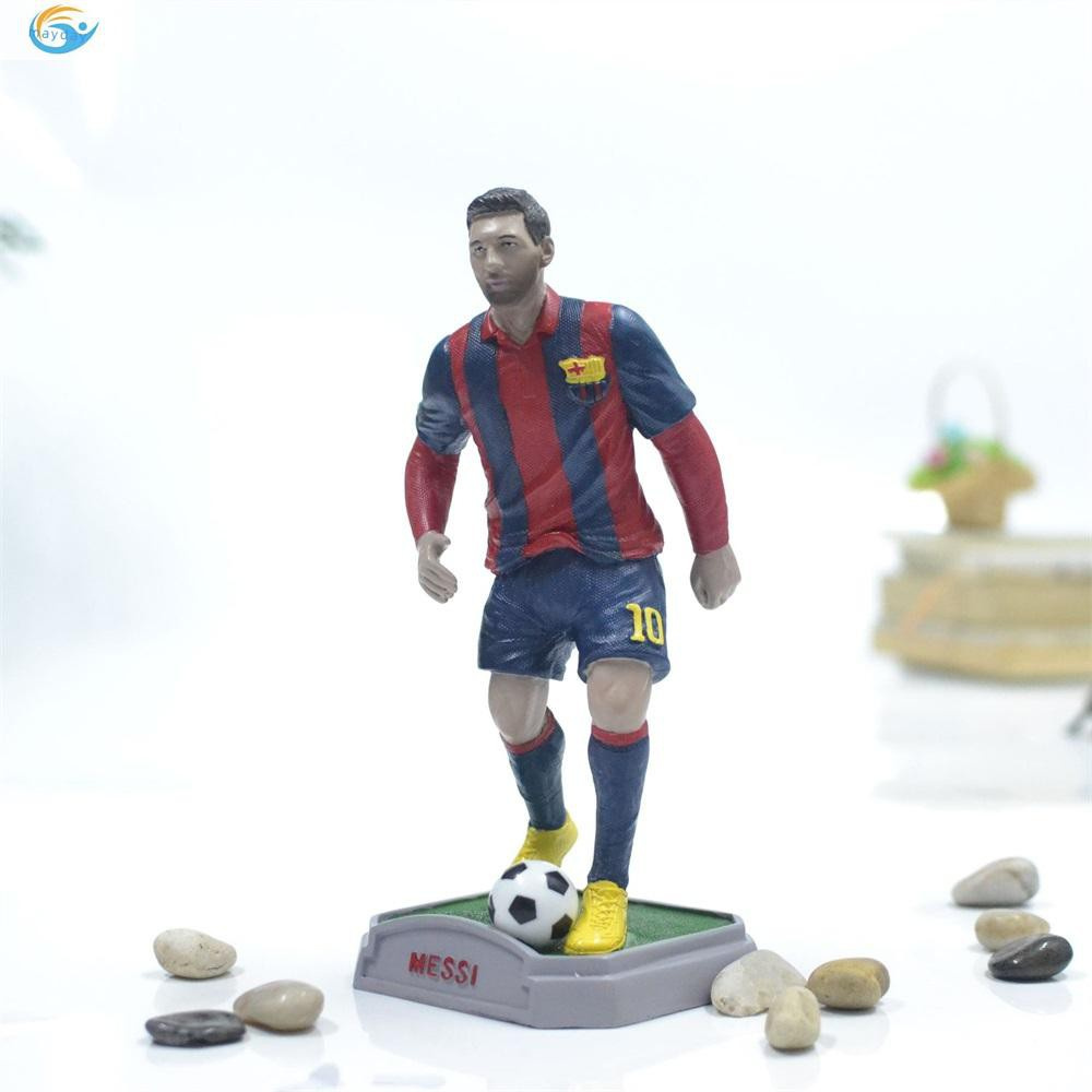 Mô Hình Cầu Thủ Bóng Đá Messi Neymar Bằng Nhựa Resin Dùng Trang Trí